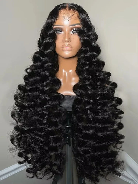 30 Inch Loose Deep Wave 13x4 Hd Lace Frontal Human Hair Wig Brazilian Curly 5x5 Glueless Wig Human Hair Pre Plucked For Women